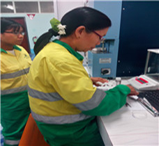 缅甸万宝矿产电脑碳硫分析仪调试现场